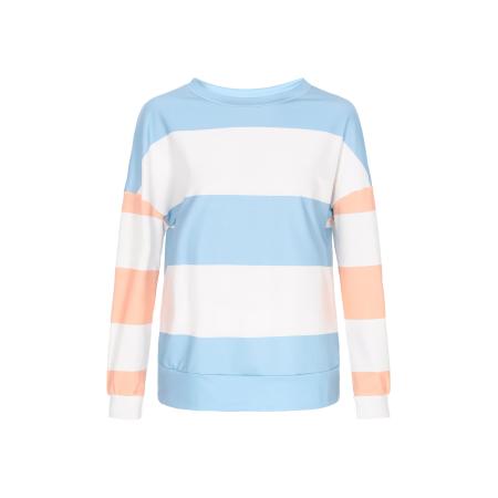 SANIKA SANIKA Shirt lichtblauw / lichtoranje / wit