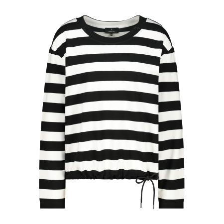 Monari monari Sweatshirt zwart / wit