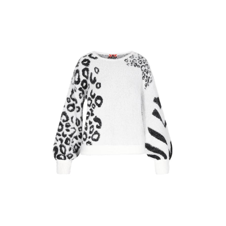 myMo ROCKS Trui zwart / offwhite Wit