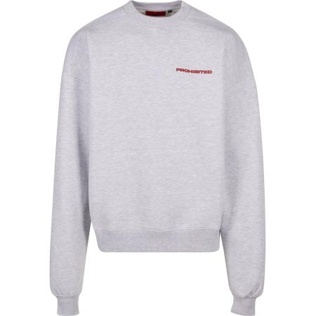 Prohibited Sweatshirt grijs gemêleerd / rood