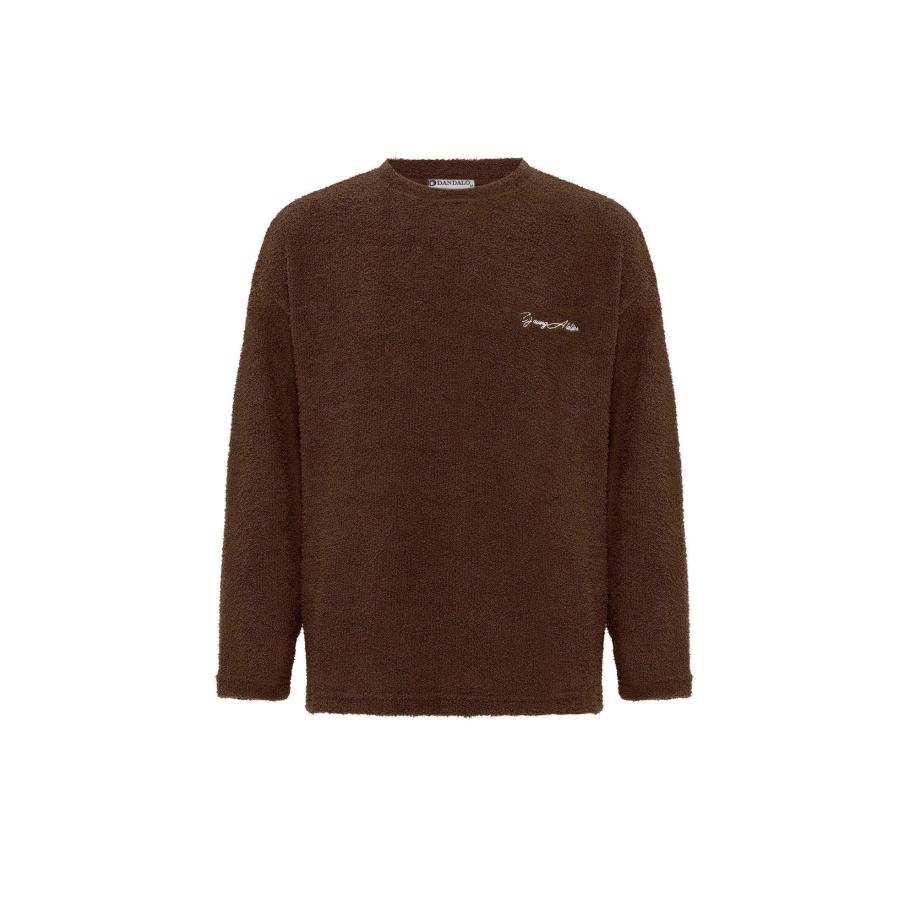 Dandalo Dandalo Trui donkerbruin / wit -