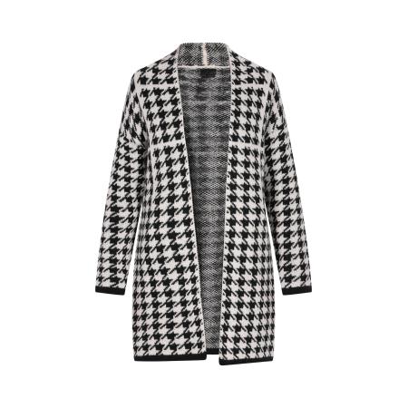 DreiMaster DreiMaster Klassik Gebreid vest zwart / wit