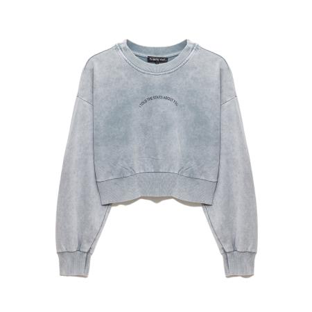 No Matter What No Matter What Sweatshirt lichtgrijs / zwart / zilver