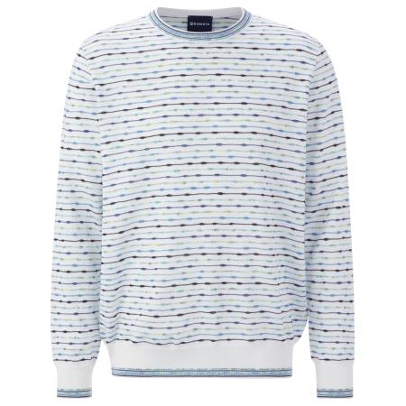 BABISTA BABISTA Trui Wenceslas blauw / limoen / donkerlila / wit