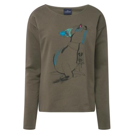 LAURASØN LAURASØN Sweatshirt donkergroen / gemengde kleuren