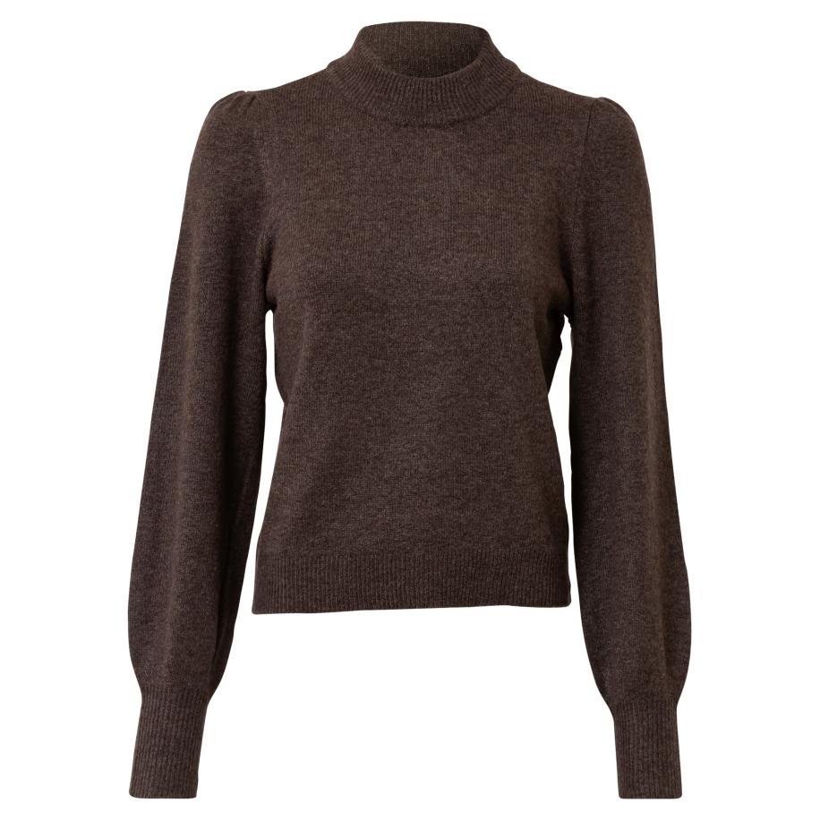 JDY JDY Trui Rue donkerbruin -