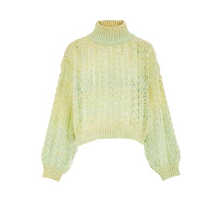 MYMO MYMO Trui limoen / pastelgroen