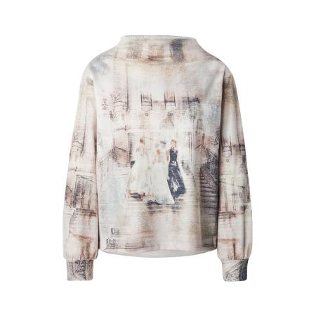 Monari monari Sweatshirt lichtbeige / bruin / donkergrijs