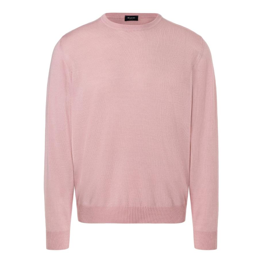 MAERZ Superwash Trui ronde hals, Effen Multicolor