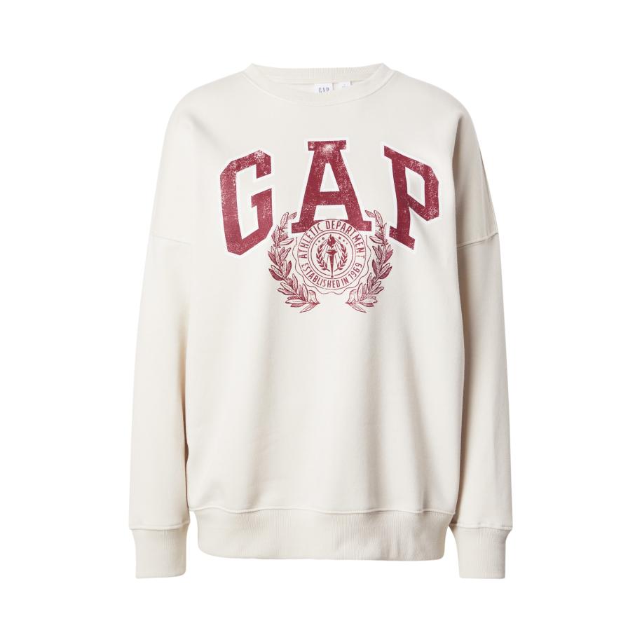 GAP GAP Sweatshirt lichtbeige / merlot / wit -