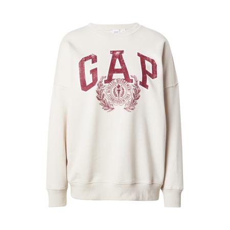 GAP GAP Sweatshirt lichtbeige / merlot / wit