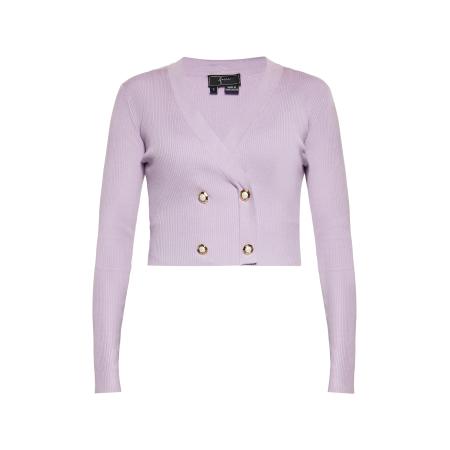 Faina faina Gebreid vest lavendel