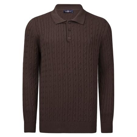 Jimmy Sanders Jimmy Sanders Trui kastanjebruin