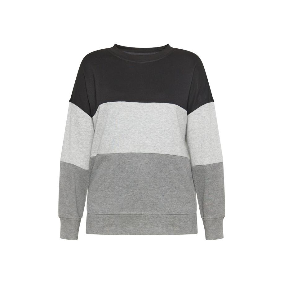 Usha Usha Sweatshirt grijs / grijs gemêleerd / zwart -