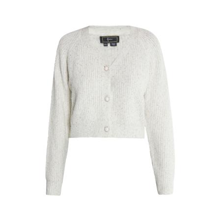 Faina faina Gebreid vest wit gemêleerd