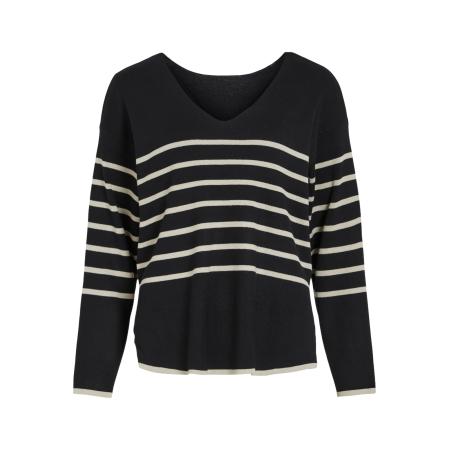 Vila VILA Trui VIOstria ivoor / zwart