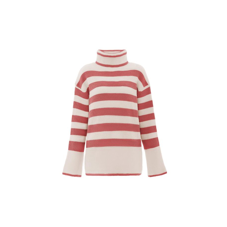 BLONDA BLONDA Trui beige / rood -