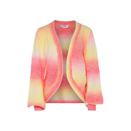 MYMO MYMO Gebreid vest geel / rosa / wit