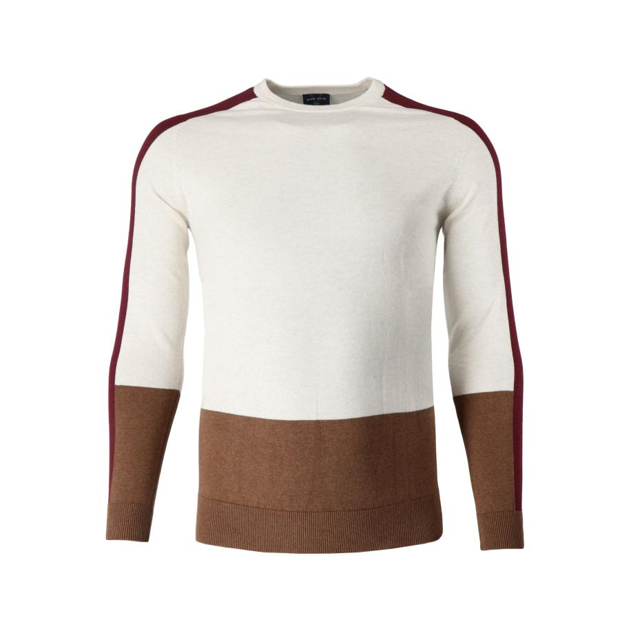 Marvelis Casual Trui ecru, Tweekleurig Wit