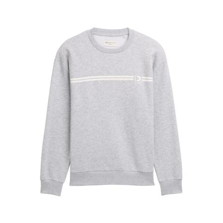 Tom Tailor TOM TAILOR DENIM Sweatshirt grijs gemêleerd / wit