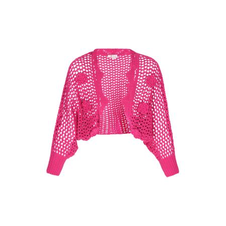 IZIA IZIA Gebreid vest fuchsia