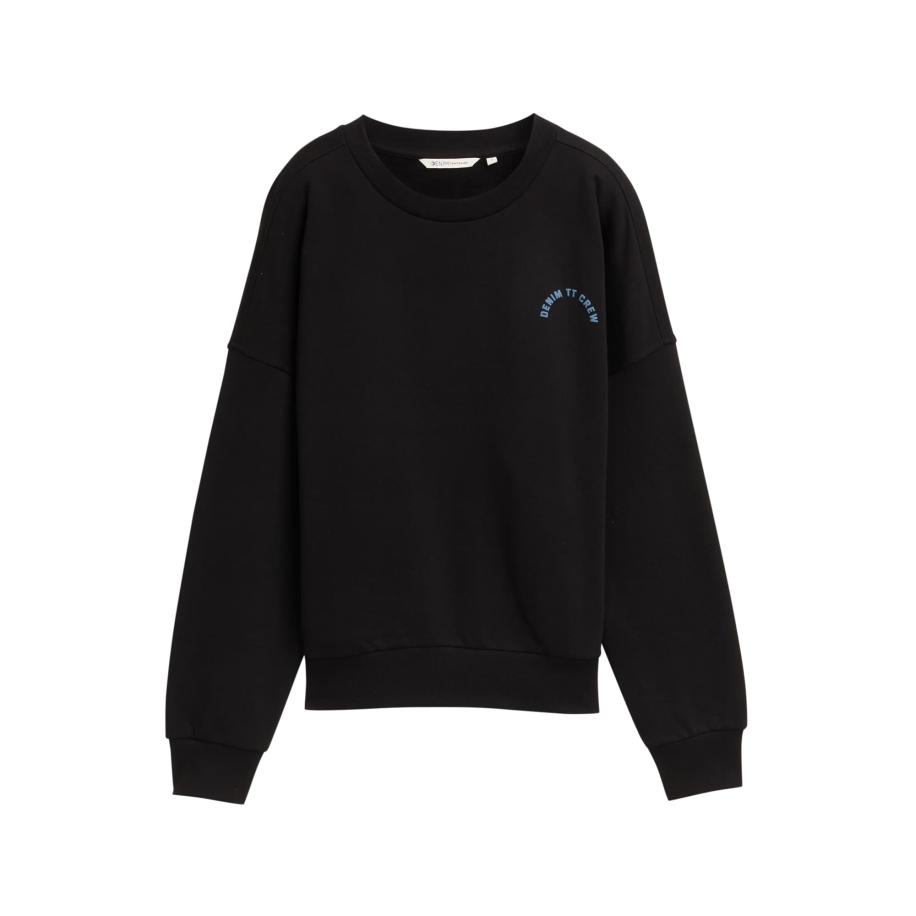 Tom Tailor TOM TAILOR DENIM Sweatshirt beige / ecru / duifblauw / zwart -