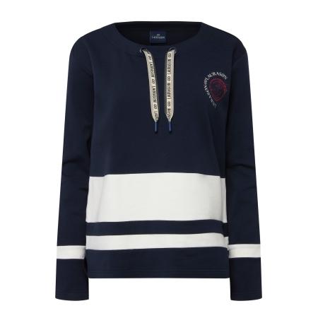 LAURASØN LAURASØN Sweatshirt marine / wit