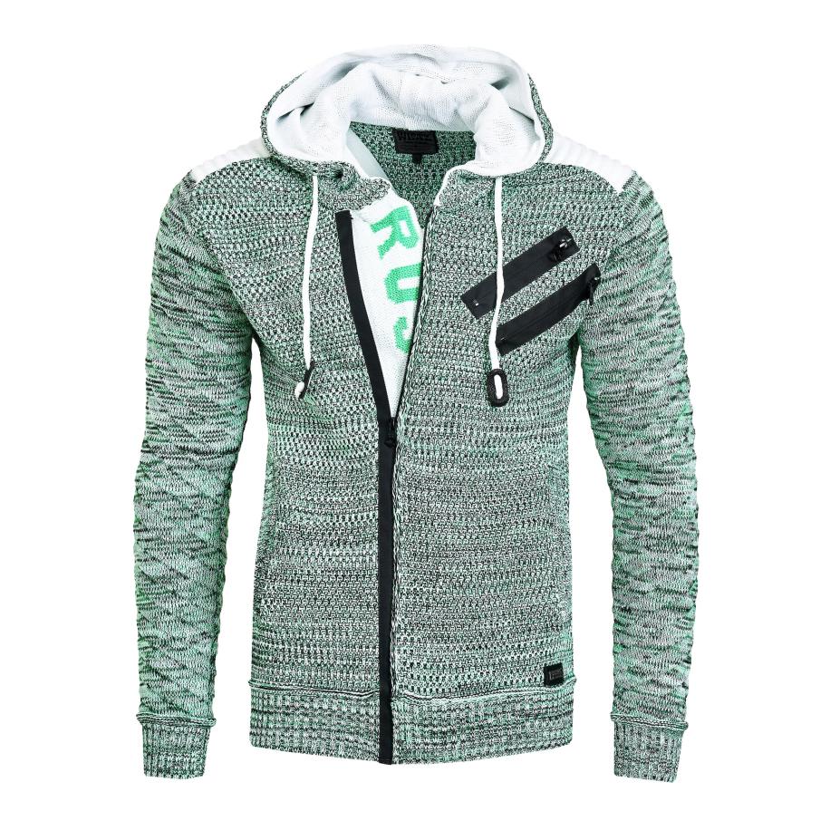 Rusty Neal Rusty Neal Gebreid vest riet / zwart / wit -