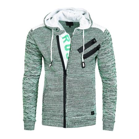 Rusty Neal Rusty Neal Gebreid vest riet / zwart / wit