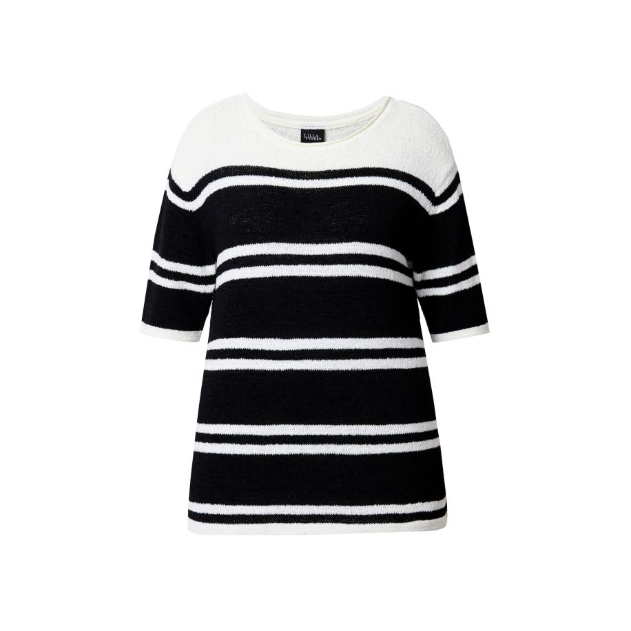 Ulla Popken Ulla Popken Trui zwart / wit -