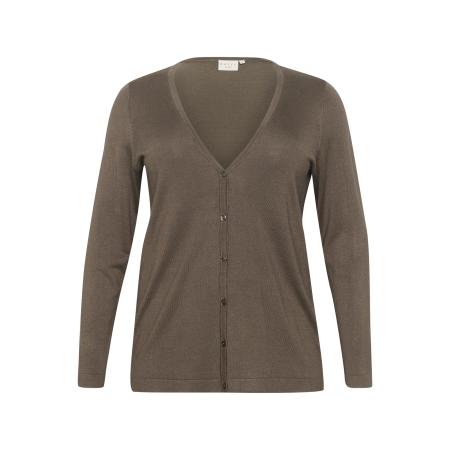 Kaffe KAFFE CURVE Gebreid vest KC Farsia bruin