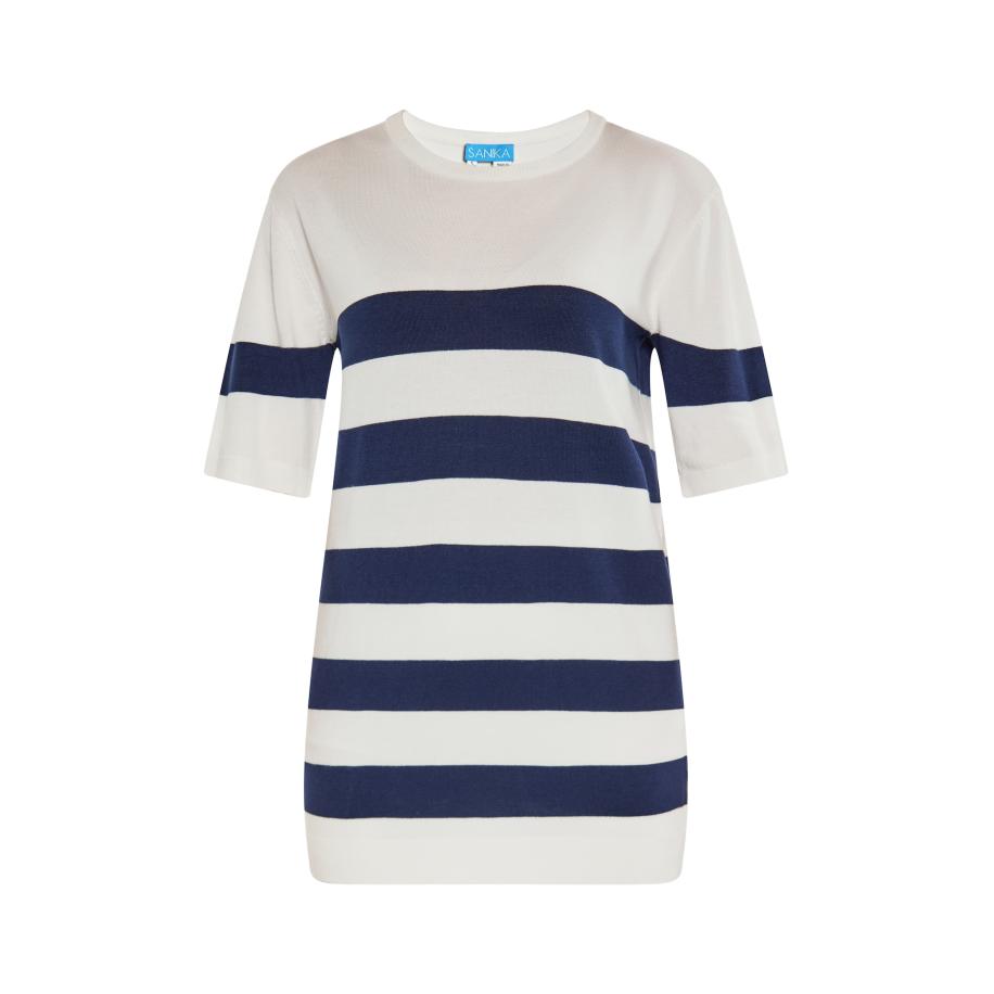 SANIKA SANIKA Trui marine / wit -