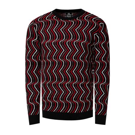 Rusty Neal Rusty Neal Trui rood / zwart / wit