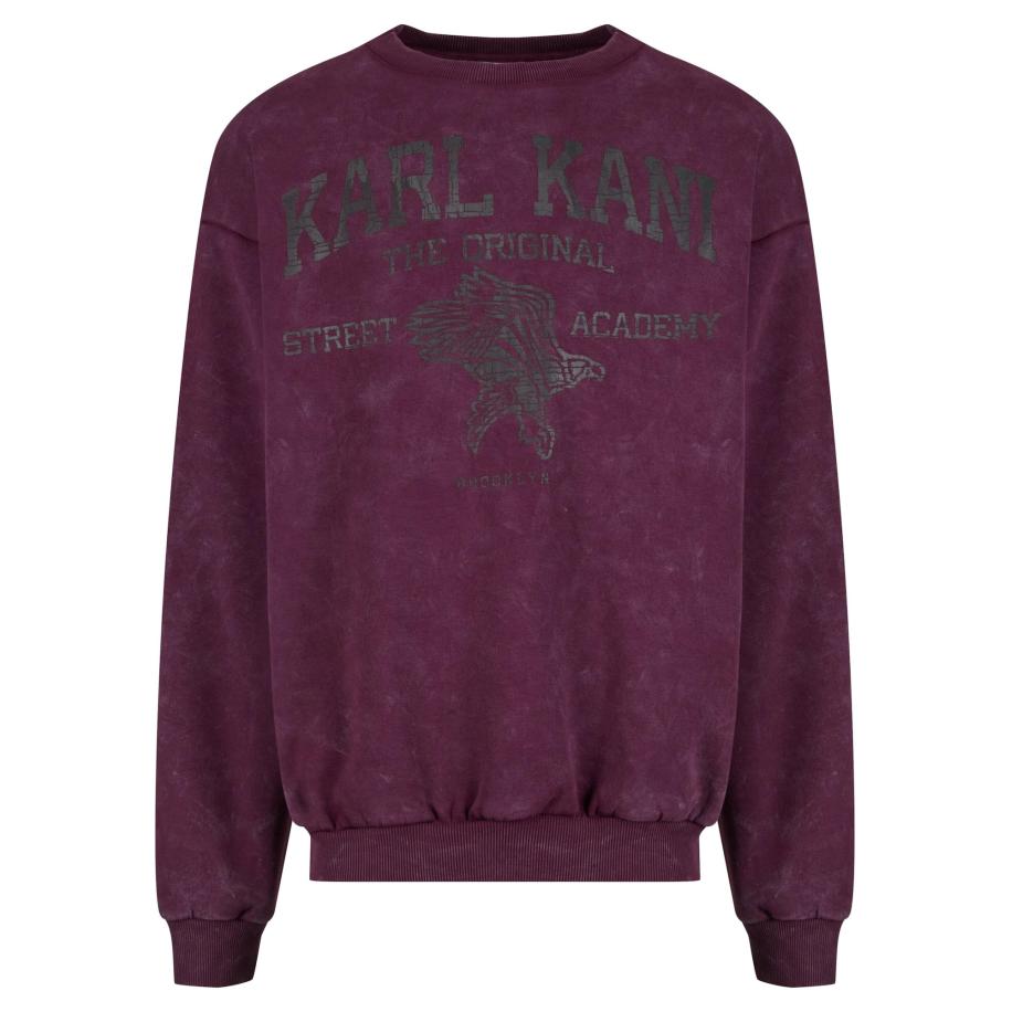 Karl Kani Karl Kani Sweatshirt Street Academy cyclaam / zwart -