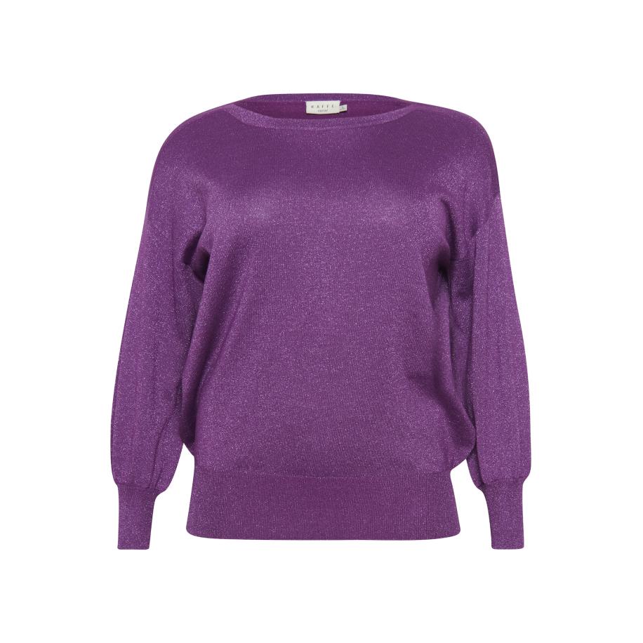KAFFE CURVE Trui Kc Regitta neonlila Paars