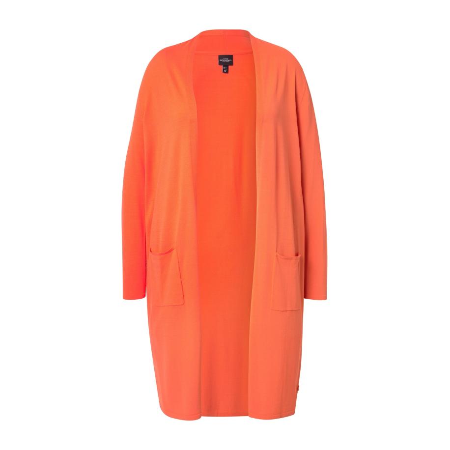 Ulla Popken Ulla Popken Gebreid vest mandarijn -