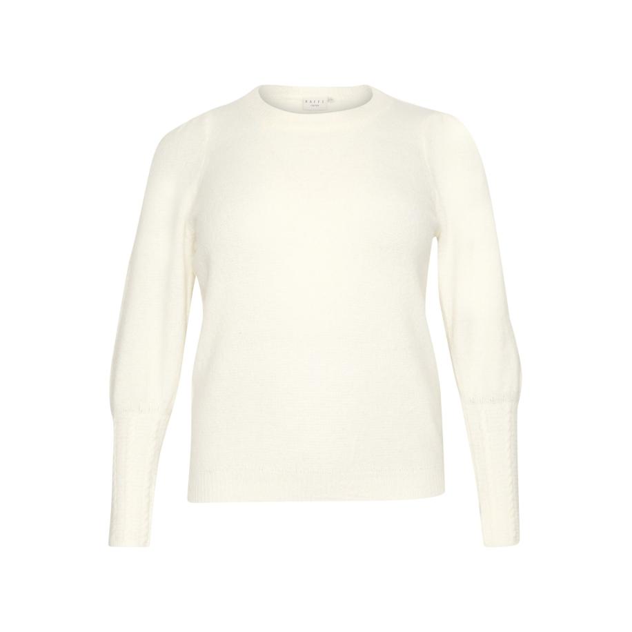 KAFFE CURVE Trui KC Amalia natuurwit Wit