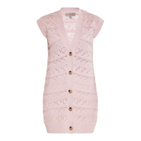 Gaya Gaya Gebreide bodywarmer rosé