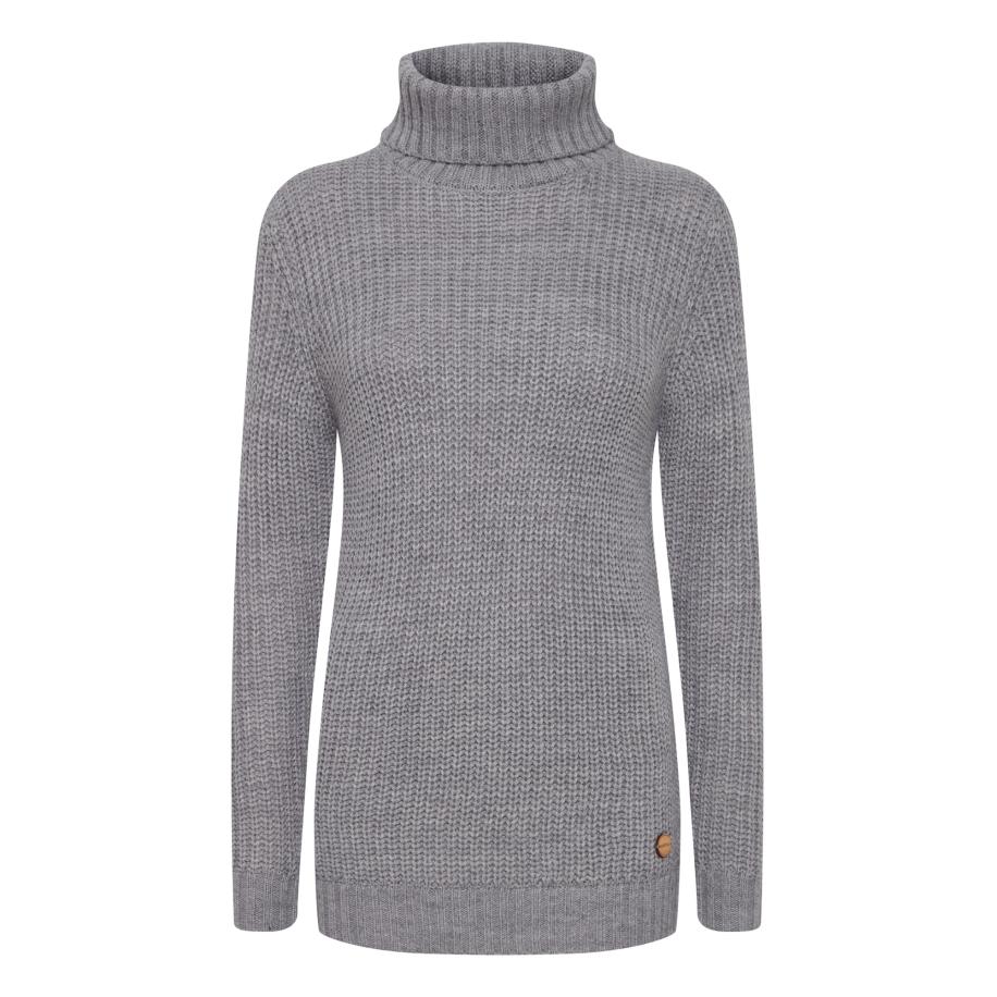 Oxmo Trui Nanna grijs gemêleerd Grijs