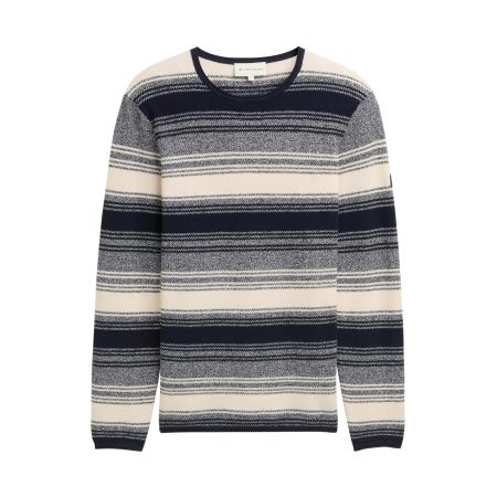 Tom Tailor TOM TAILOR Trui donkerblauw / wolwit