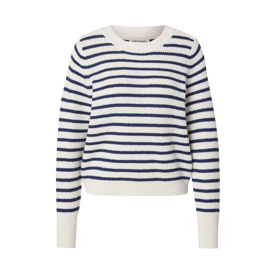 Lollys Laundry Lollys Laundry Trui donkerblauw / wit -