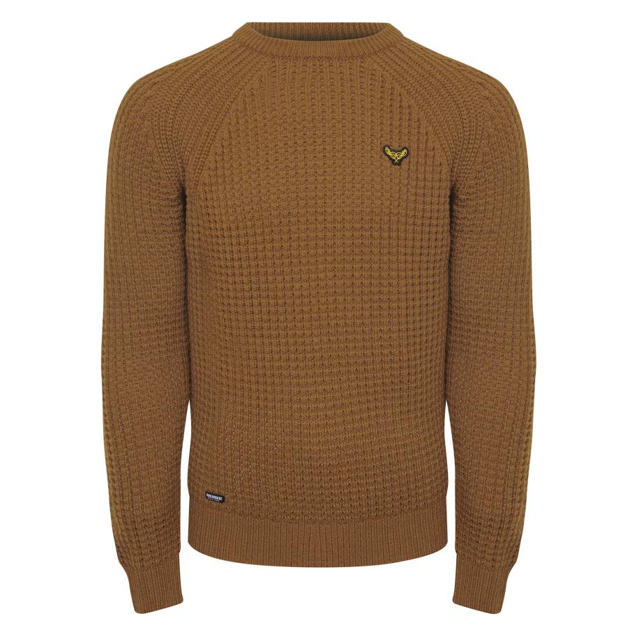 Threadbare Threadbare Trui Macsen bruin -