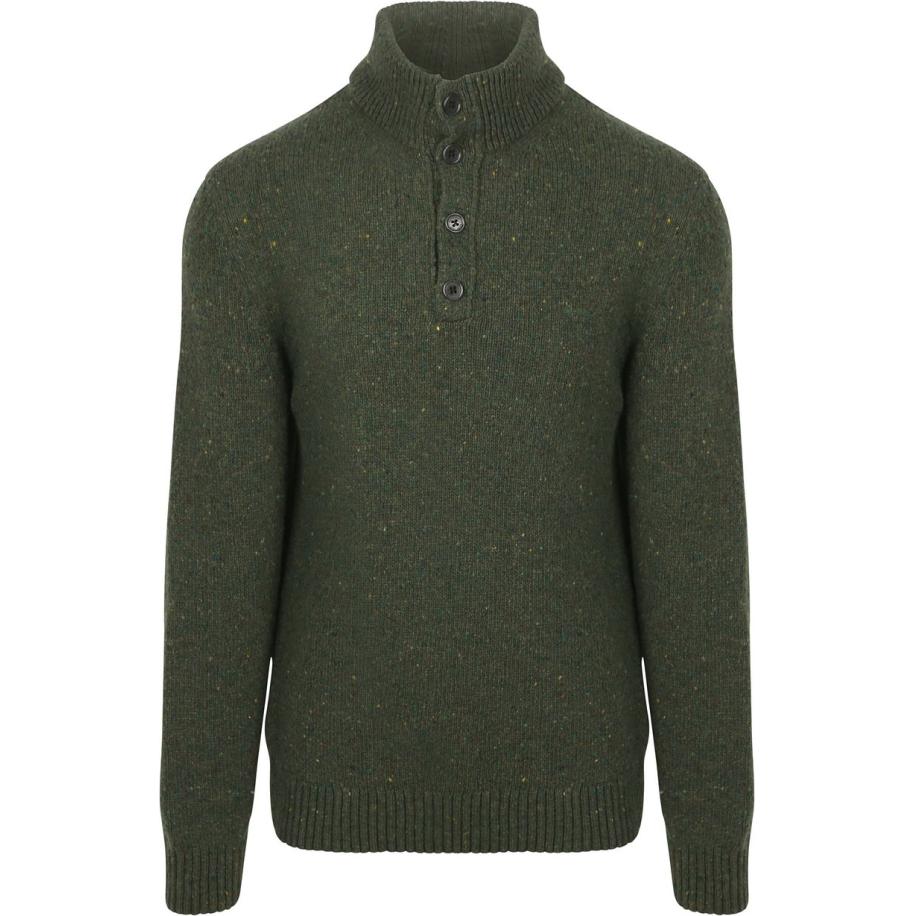 Gant Mocker Pullover Wool Blend Donkergroen Groen