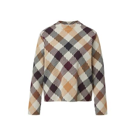 Comma COMMA Trui crème / camel / donkerrood / zwart