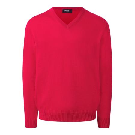 MAERZ Superwash Trui V-hals, Effen