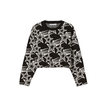 Bershka Bershka Trui zwart / wit