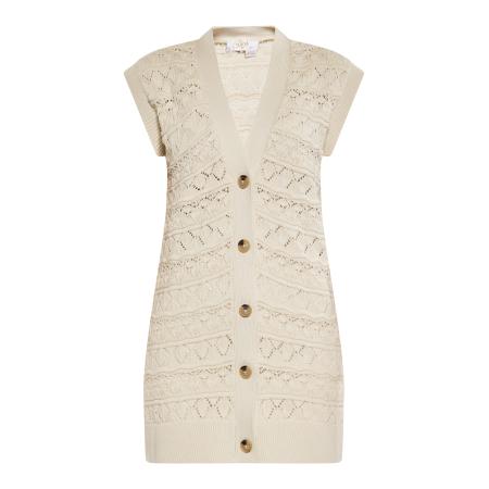 Usha usha FESTIVAL Gebreide bodywarmer crème