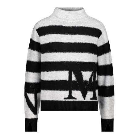 Monari monari Trui zwart / wit