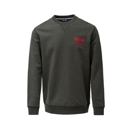 Salsa Salsa Jeans Sweatshirt donkergroen / rood