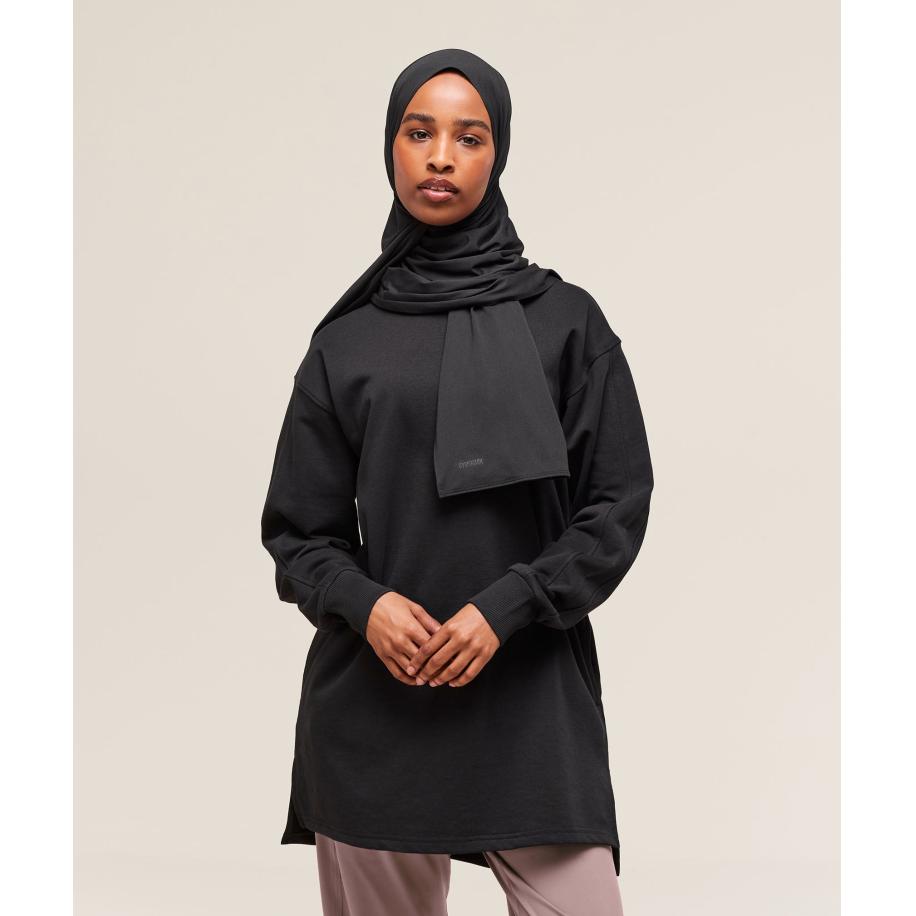 Gymshark Covered Pullover Black Zwart